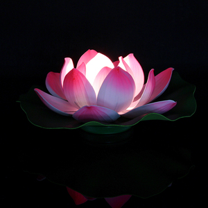 舞蹈道具莲花灯 手捧荷花灯 荷花灯手拿电池盒莲花灯演出舞台道具