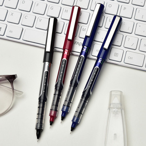 得力文具s657直液式走珠笔考试水性签字笔办公商务黑笔学生中性笔