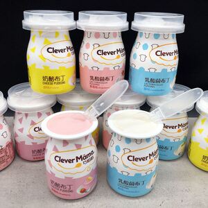 巧妈妈布丁炒酸奶乳酸菌原味草莓奶酪味零食520表白情话情人节