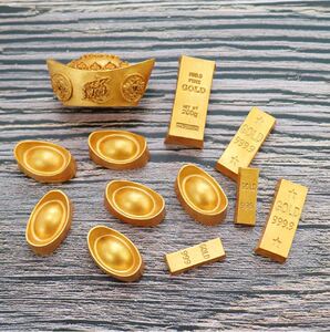 金元宝福字金砖金条 翻糖硅胶模具 巧克力慕斯模 蛋糕装饰配件