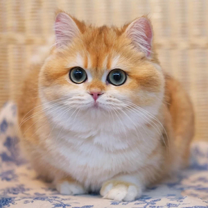 北京猫舍 纯种英短金渐层猫活体 有芯片保险金色包子脸幼猫宠物猫