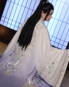 汉唐九卿玄螭正版原创重工刺绣汉服男女晋制齐腰6米裙摆破裙套装