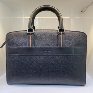 亲妈直降1000 98新 zegna杰尼亚男士牛皮公文单肩斜挎包行李箱包