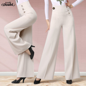 丹宝罗新款女高腰拉丁舞裤舞蹈裤练功裤跳舞裤摩登国标舞服装女裤