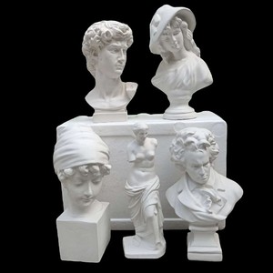 多款小头像雕像可选采用高强度纯白石膏粉制作型体标准素描绘画
