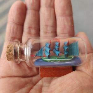 瓶中船黑珍珠号帆船玻璃瓶水晶摆件手工礼品瓶子里的船许愿瓶摆件
