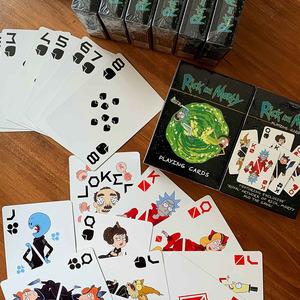 瑞克莫蒂扑克游戏纸牌休闲娱乐卡通动漫趣味二次元创意桌游收藏潮