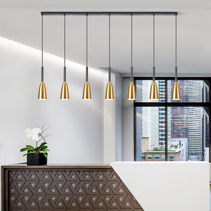 前台灯具个性创意酒店吧台收银台吊灯现代简约北欧单头三头餐厅灯