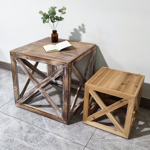 实木小茶几小桌子飘窗阳台卧室移动边桌网红茶几小户型复古小方桌