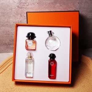 hermes爱马仕香水套装套盒迷你q香小样四/4件套橘彩大黄花园7.5ml