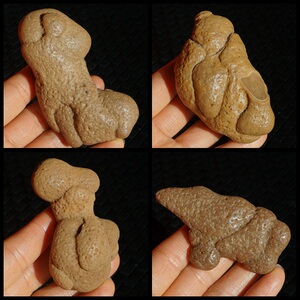 1奇石小摆件造型石装饰石娃娃石古石矿物标本年代石奇特火山岩石