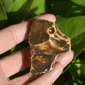 10#手把件天然新疆罗布泊风凌石泥石戈壁原石摆件泥石雕刻料黑皮