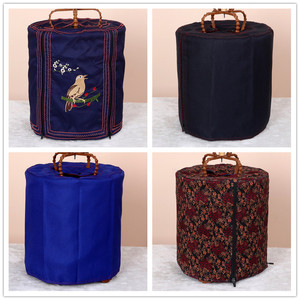 双层豪华版鸟笼罩衣笼布罩布画眉八哥鸟笼衣笼罩鸟笼配件圆笼衣