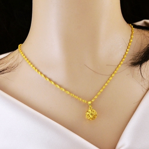 周大福黄金转运珠项链