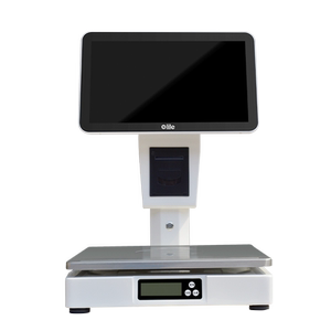 elite亿利达收银机水果店收银称重一体机触摸屏收银称机单屏套餐