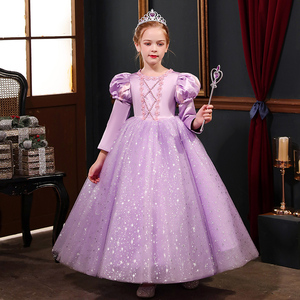 苏菲亚公主裙女童生日礼服裙爱莎索菲亚小女孩连衣裙儿童演出服装