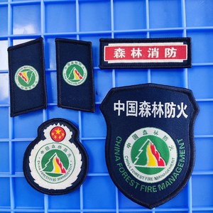 森林防火队员臂章领章图片