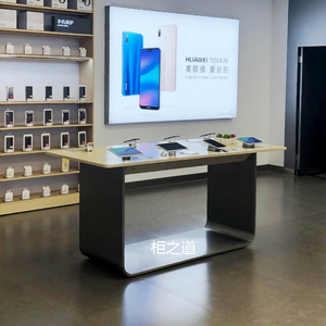 华为3.5体验台新款3.0手机店展示桌手机中岛开放式不锈钢配件柜台