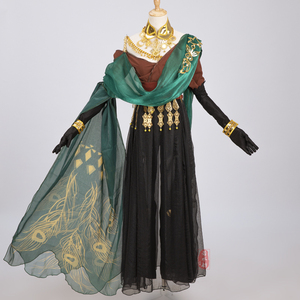 若水舫一梦江湖伽蓝cosplay成女校服焚誓套游戏女服装楚留香墨绿