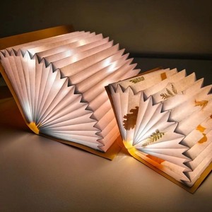 手工diy书本灯小夜灯台灯饰活动自制作材料包礼物创意古风纸书灯