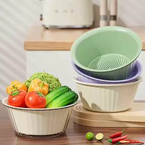 双层洗水果神器沥水篮厨房家用新款客厅淋水篮精致小果盘洗菜盆