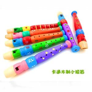 卡通六孔竖笛儿童短笛子乐器初学女孩幼儿园吹奏音乐早教玩具礼品