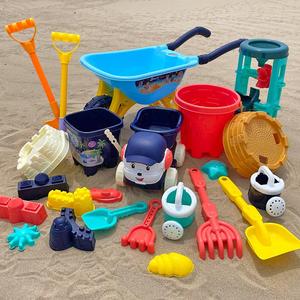 沙滩玩具套装玩沙工具大童挖土机挖沙铲儿童产子铲套装桶塑料小铲