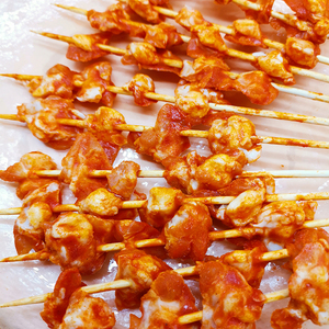 掌中宝调理鸡脆骨串冷冻新鲜包邮鸡肉串鸡关节串30串烧烤半成品