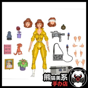 现货正版 neca 忍者神龟1987 女记者 2.0手办玩具模型可动人偶