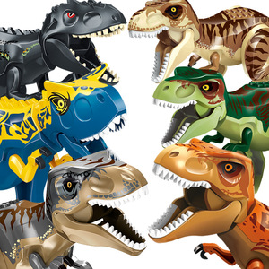 积木拼装大恐龙玩具侏罗纪霸王龙重爪龙食肉牛龙甲龙腕龙公园世界