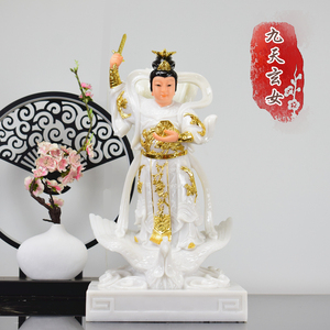钧华汉白玉凤凰九天玄女娘娘神像供奉九天圣母佛像保平安家居摆件