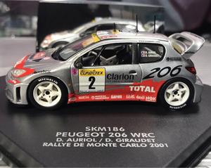 1:43原厂标致peugeot 206 wrc拉力赛车ixo vitesse 307 205模型