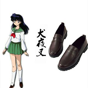 犬夜叉 日暮戈薇cos服 cosplay动漫服装 裙 水手服 cos鞋子道具