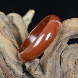 新疆戈壁泥石玉石手镯金丝玉红泥石手镯精品紫砂红泥石手镯