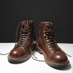 西部牛仔靴男复古