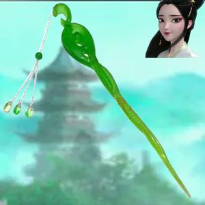 白蛇缘起发簪小白白素贞流苏古风道具步摇同款青蛇劫起珠钗簪子
