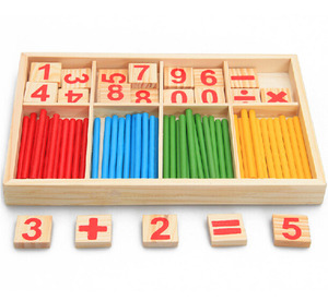 数字学习盒游戏盒算术棒数数棒小学加减运算早教教具益智木制玩具