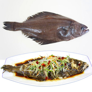 正宗俄罗斯进口鸦片鱼鲽鱼整条2条装比目鱼整条冷冻水产