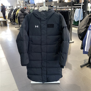 安德玛ua羽绒服男装2021冬季新款长款过膝运动保暖外套21600802