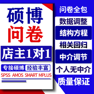 spss分析代做Amos结构方程英文问卷数据调整修改统计处理pls服务