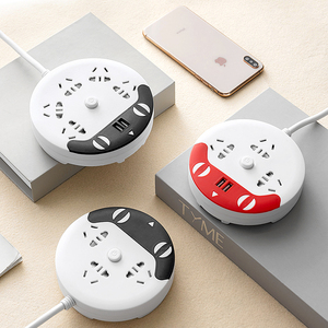 少女心小排插带usb迷你小型插座带线超薄插排拖线板家用接线板宿舍用