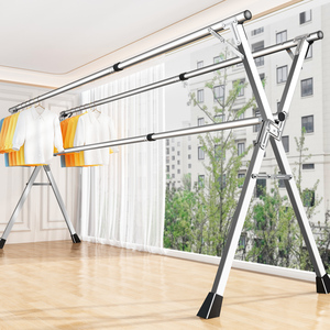 不锈钢衣架落地杆式