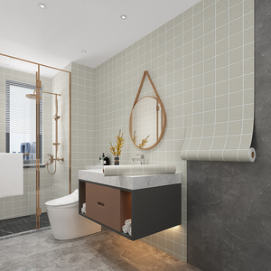 加厚卫生间贴纸防水瓷砖贴自粘墙贴厨房防油贴浴室厕所洗手间墙纸