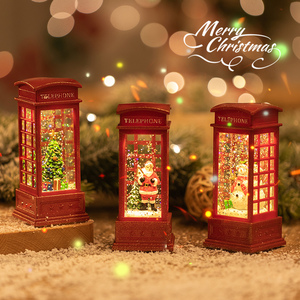 八音盒水晶球音乐盒圣诞节圣诞树灯小雪人生日摆件新年礼物装饰品