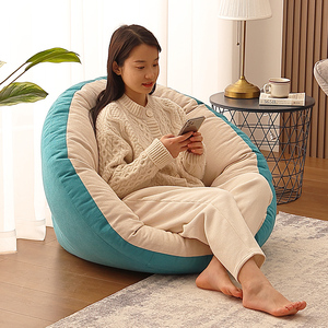 懒人沙发可躺可睡单人榻榻米阳台躺卧飘窗儿童床上靠背椅子卧室女