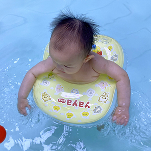 婴儿游泳圈宝宝腋下加厚防翻充气小孩救生浮圈幼儿童双层U形腰圈