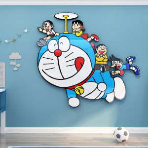 装饰摆件墙上哆啦a梦挂画潮流卡通动漫卧室房间沙发背景墙画4人付款