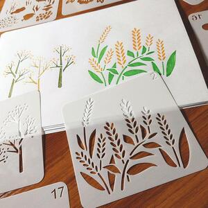 画画模型卡儿童画画镂空模板学生手抄报绘画神器diy花边工具几何