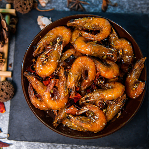 香辣虾小零食即食基围虾麻辣虾四川特产成都重庆下酒菜自贡冷吃