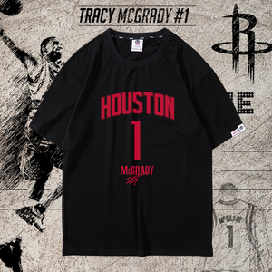 T-Mac麦迪时刻火箭队篮球训练球衣科比长袖T恤男纪念卫衣Kobe体恤